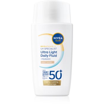 NIVEA SUN Ultra Light Fluid nuantator cu textura usoara SPF 50+ - imagine 2
